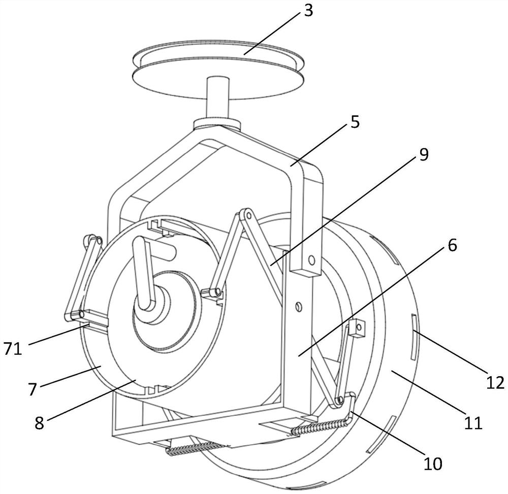 Centrifugal concrete slump testing device