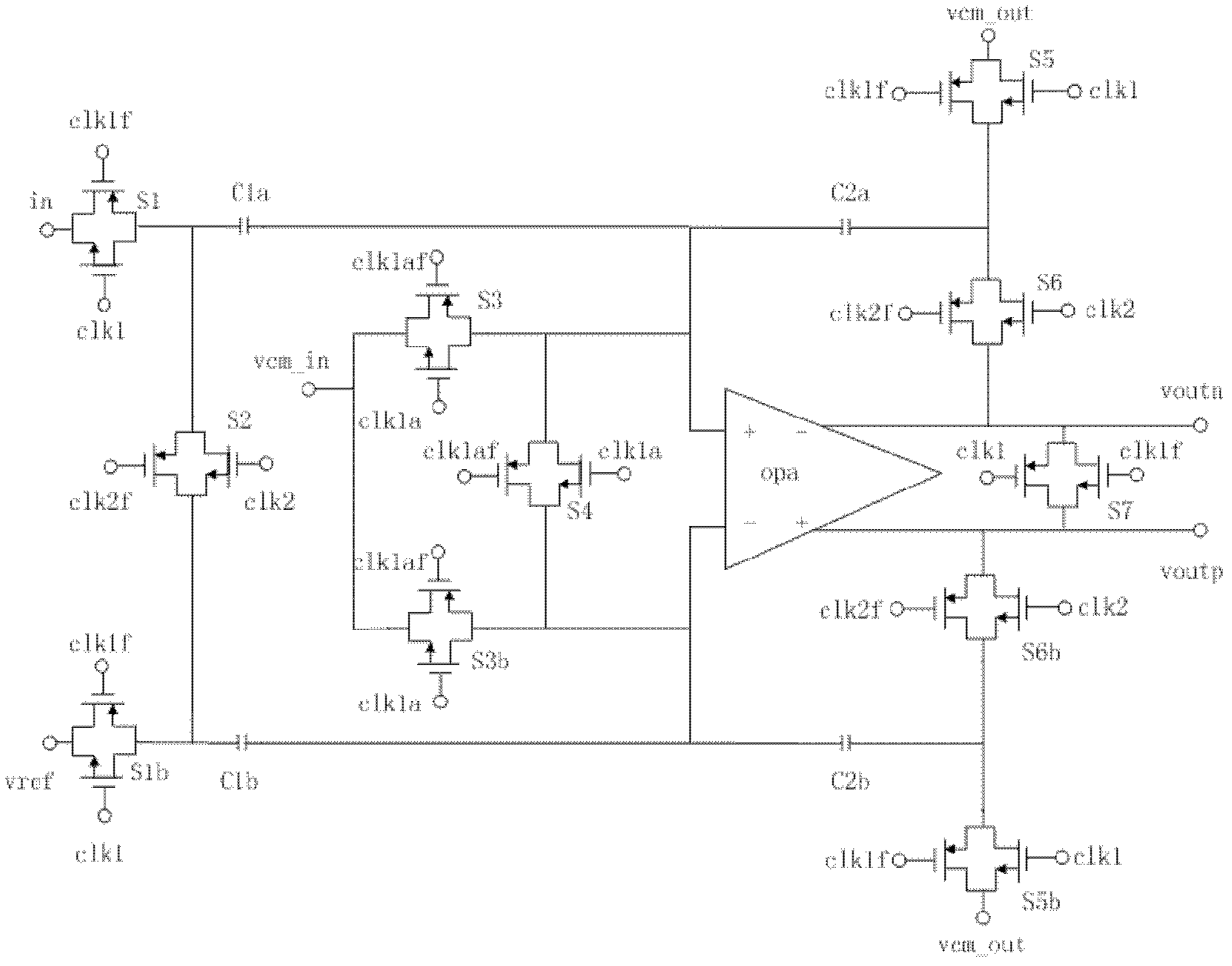 Analog front end detection circuit used for giant magneto-resistive (GMR) biosensor