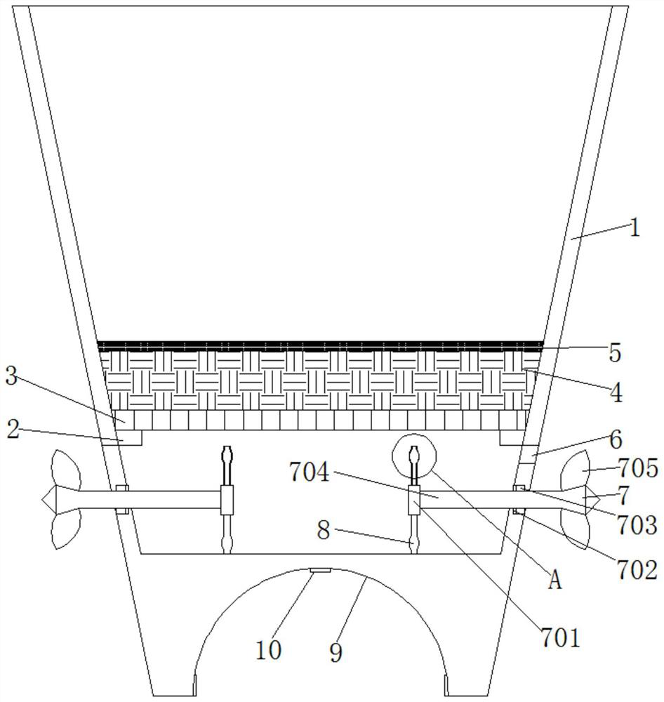 Water-free flowerpot for urban road guardrail