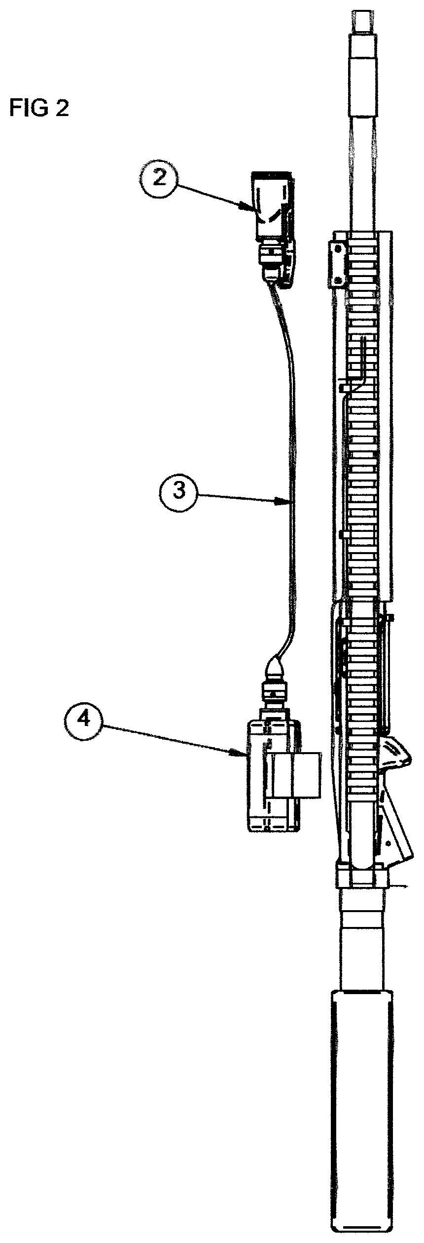 Firearm Mounted Illumination and Projection System with Remote Power Supply