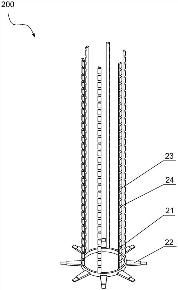 Bag cage for pleated filter bag and processing technology of bag cage