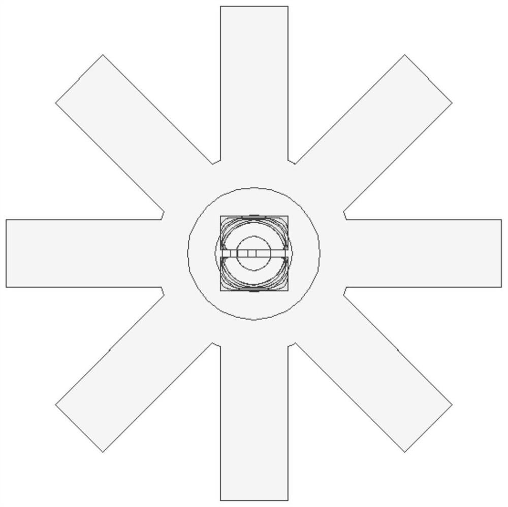 Ultra-wideband radial power divider based on circularly polarized TE11 mode