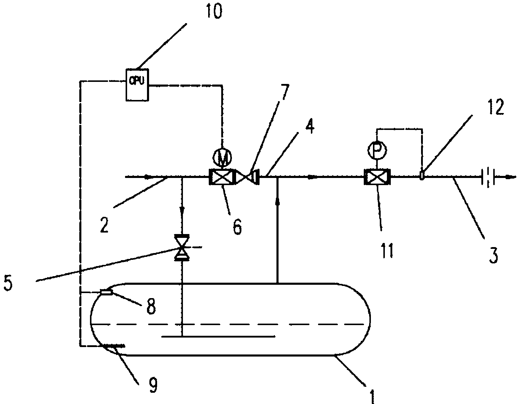 Temperature-control variable-pressure heat accumulator control system and control method thereof