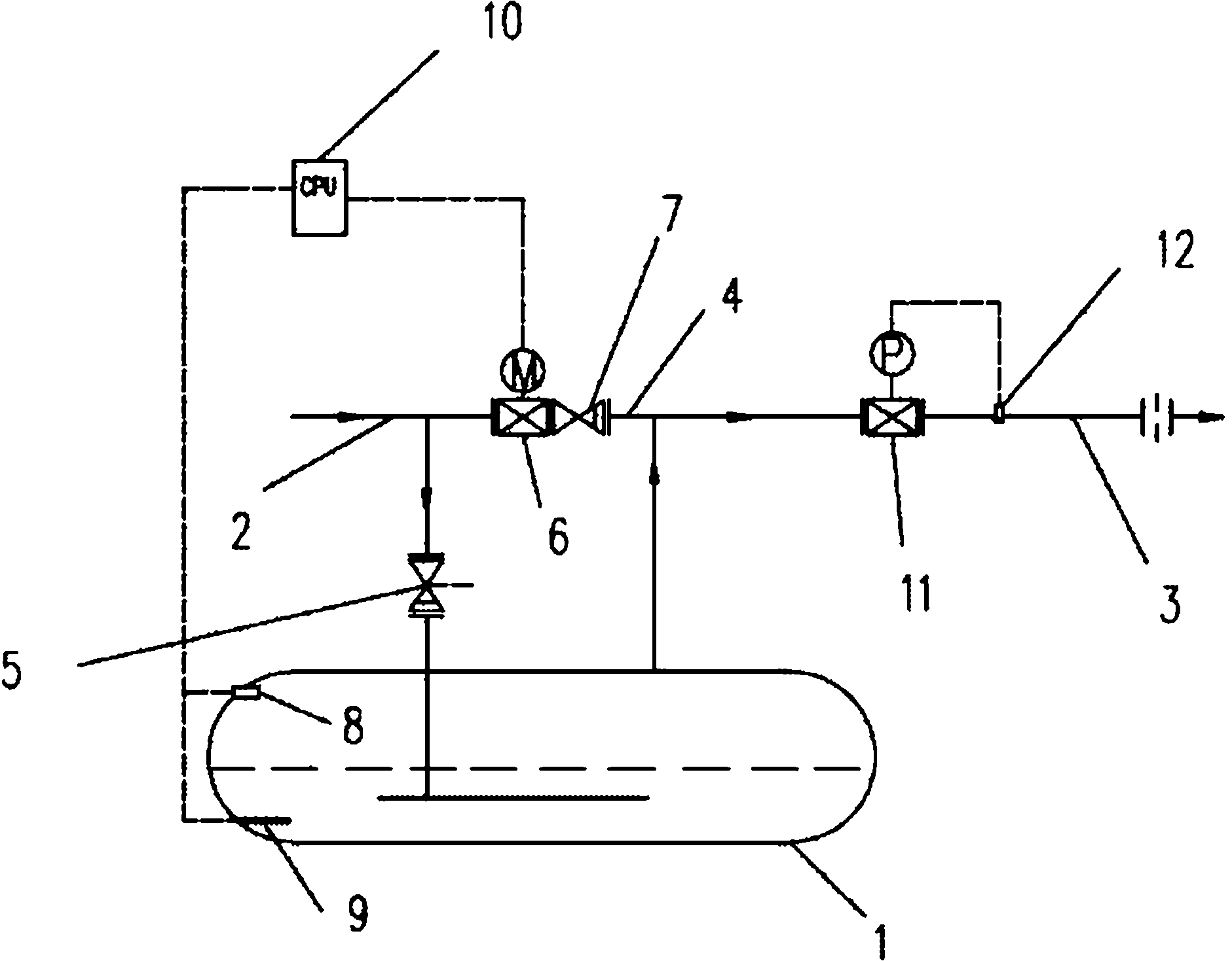 Temperature-control variable-pressure heat accumulator control system and control method thereof