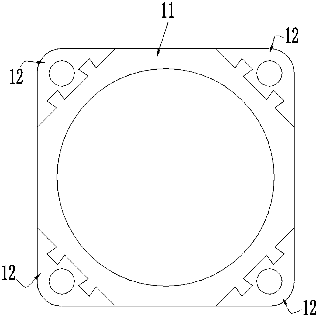 Overpressure-resisting combined gasket