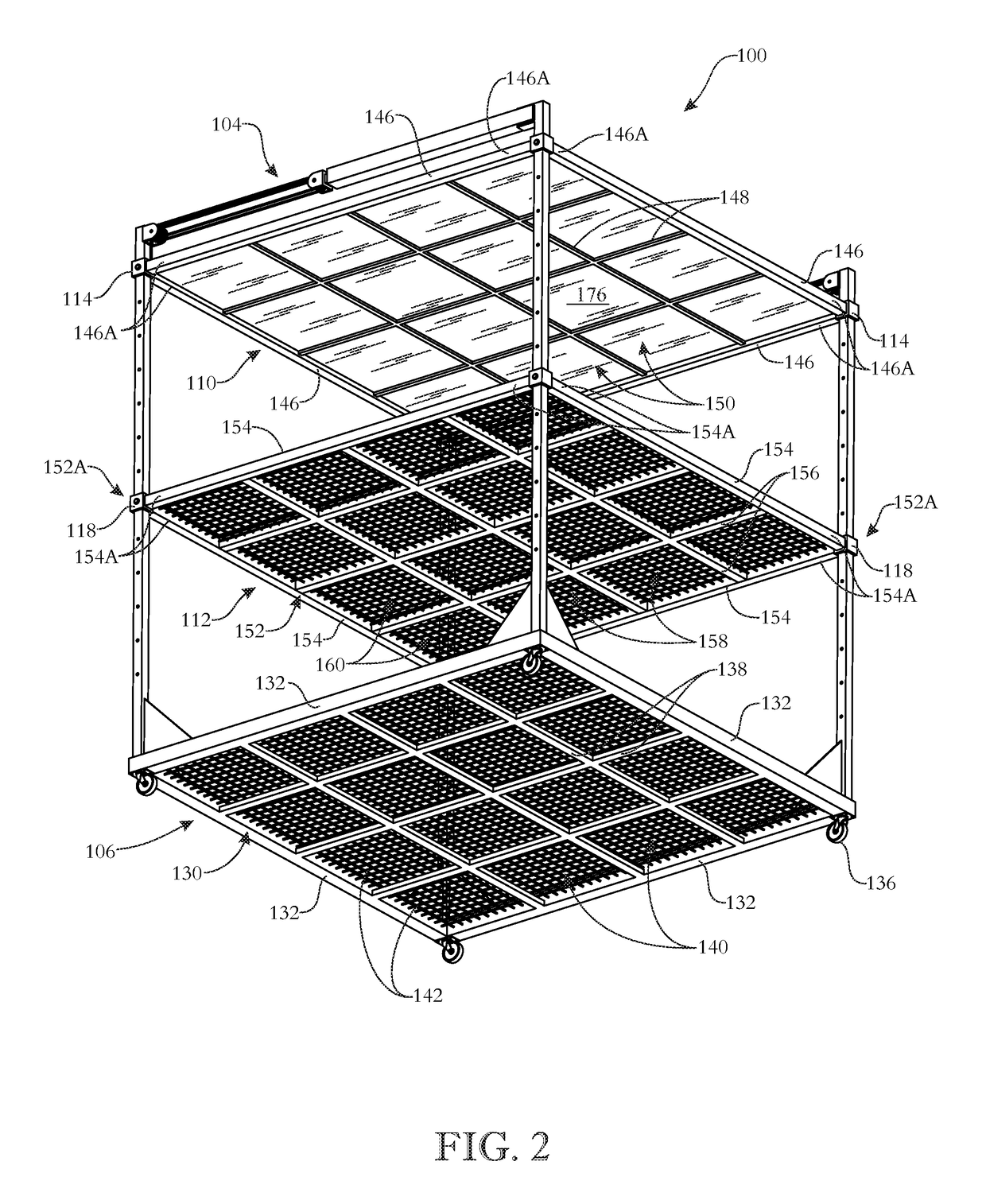 Plant growing heavy weight bearing support assembly and apparatus