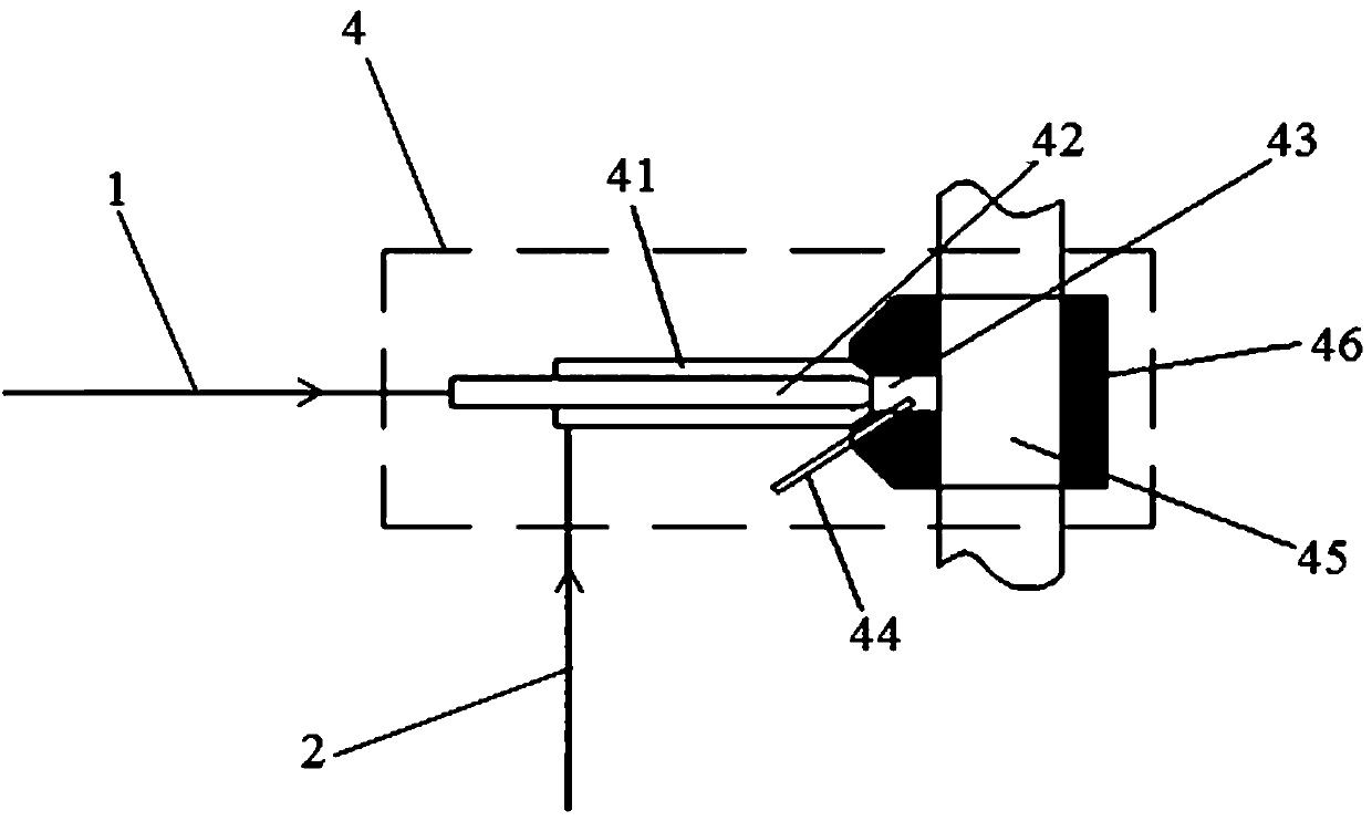 Sintering flue gas denitration direct-fired type heating device and method