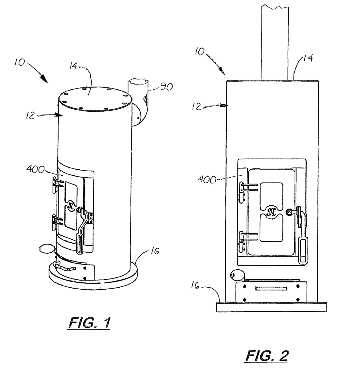 Small, high efficient wood stove