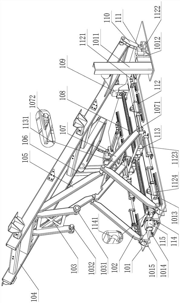 An oblique lift type parking device for one person and two vehicles