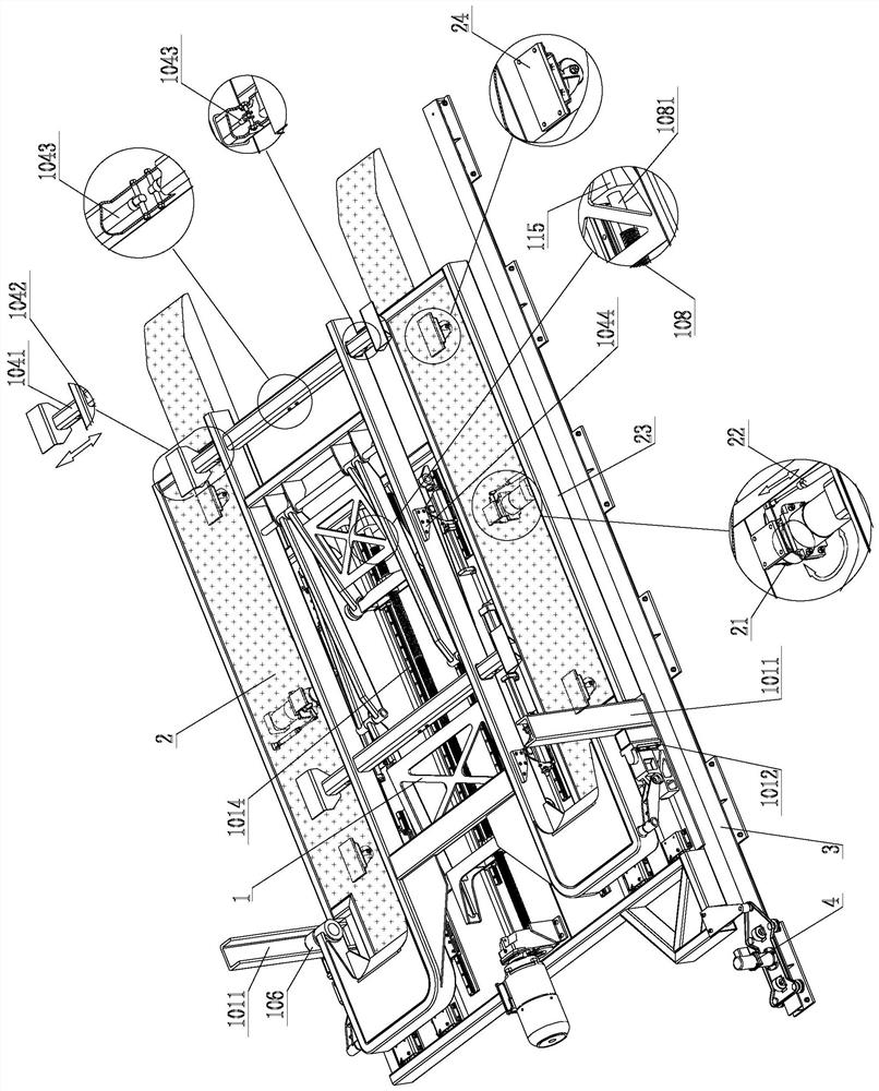 An oblique lift type parking device for one person and two vehicles