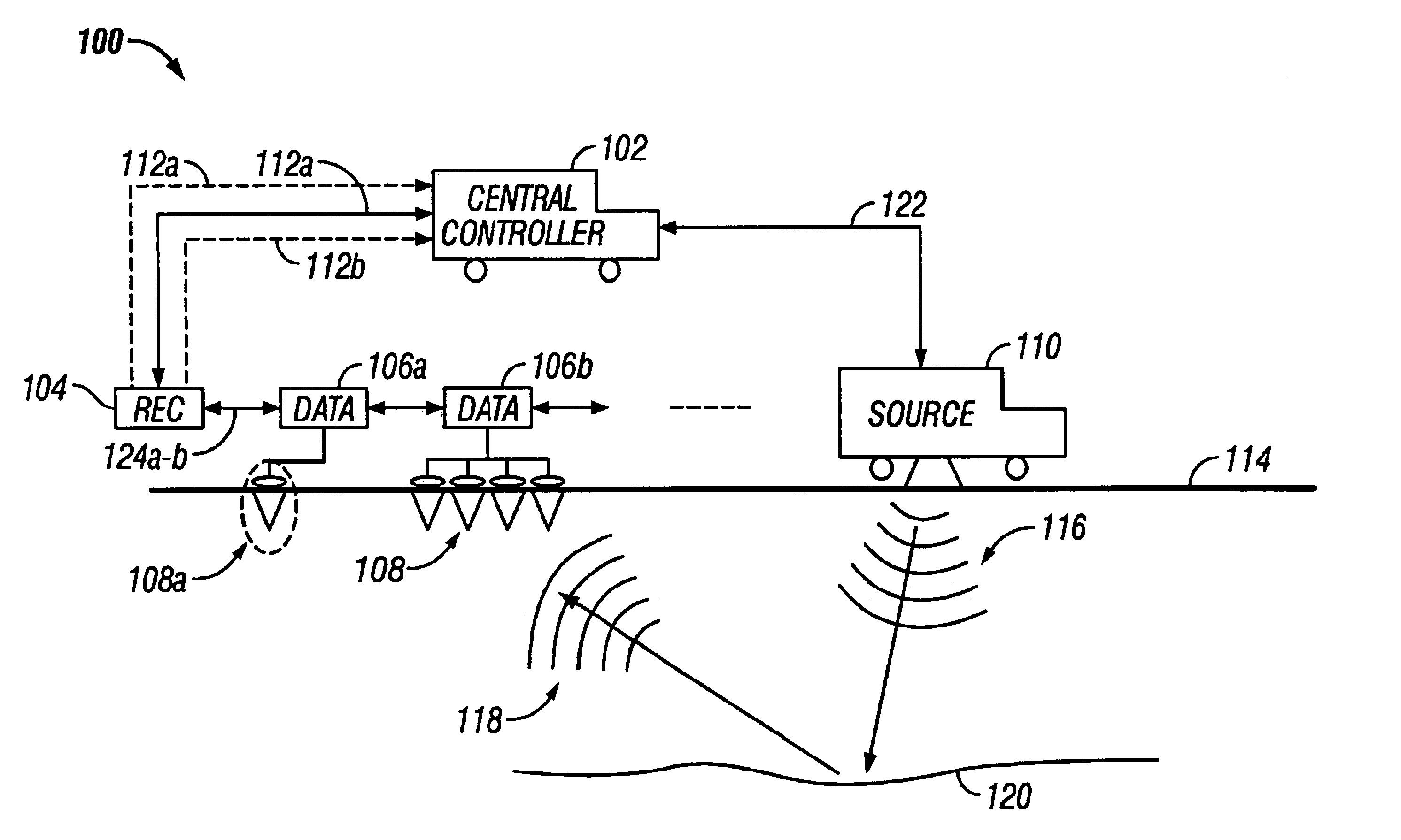 Adaptive filtering apparatus and method for seismic data acquisition