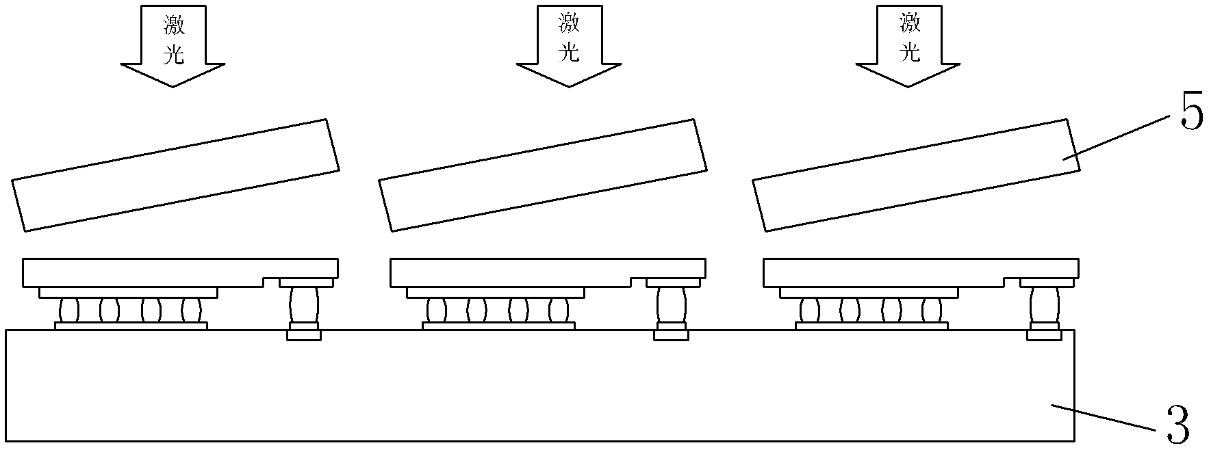 Film LED (light-emitting diode) chip device as well as manufacturing method and application thereof