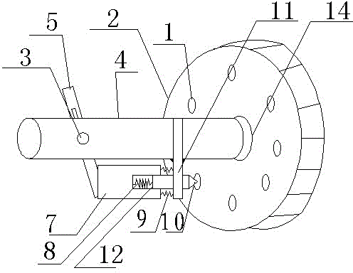 Elastic tire deceleration brake device