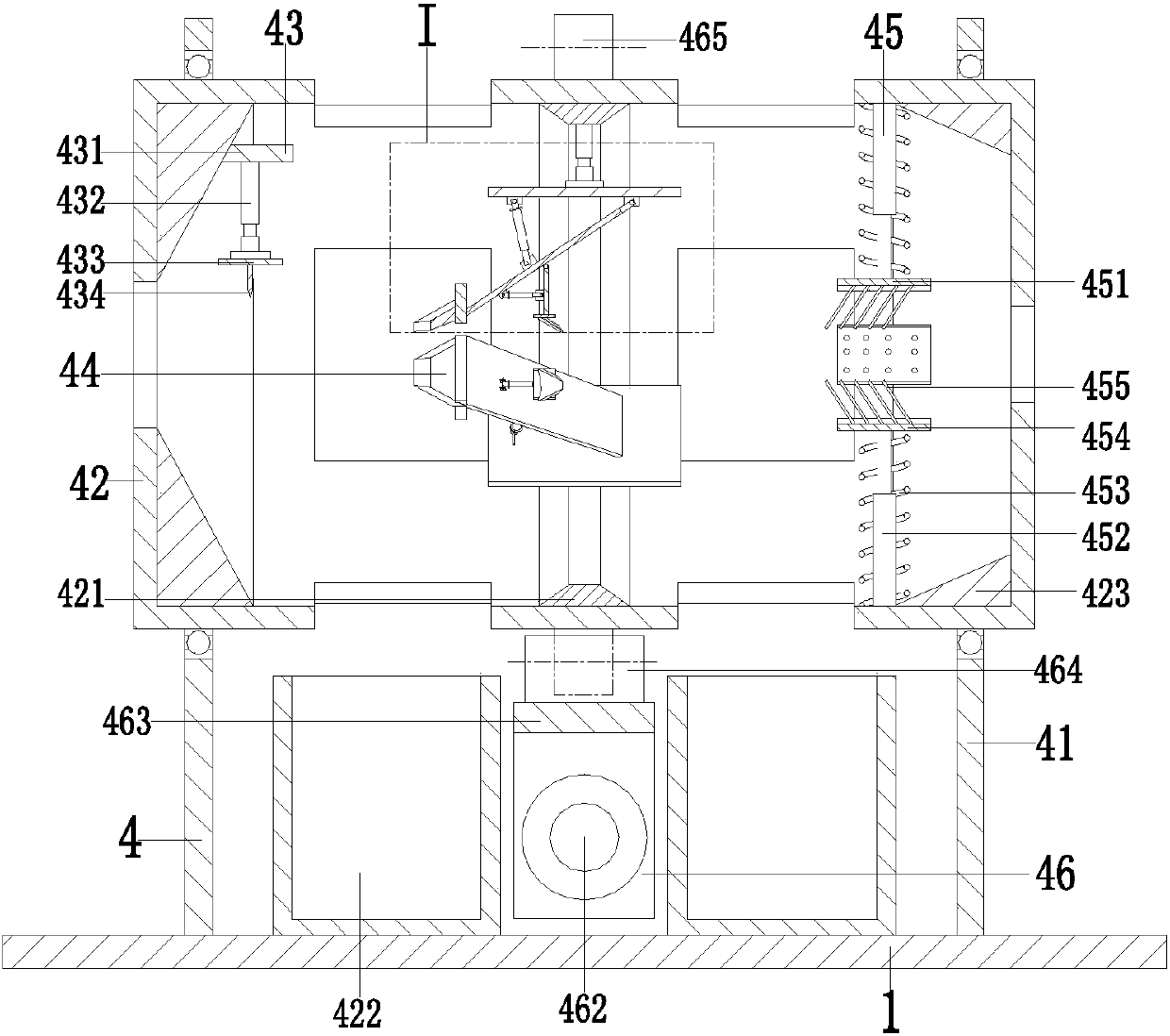 Device for high-efficiency separation of surface insulator of waste and old aluminum coil of cable