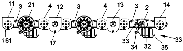 Light-weight three-wire six-axle semitrailer