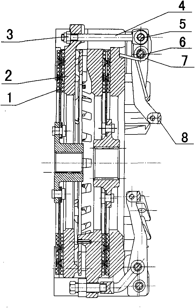 Method and device for adjusting altitude of assistant separator levers of double action clutch