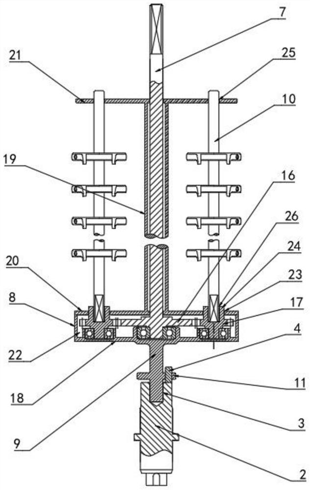 Goods three-dimensional rotating stand structure for vacuum coating