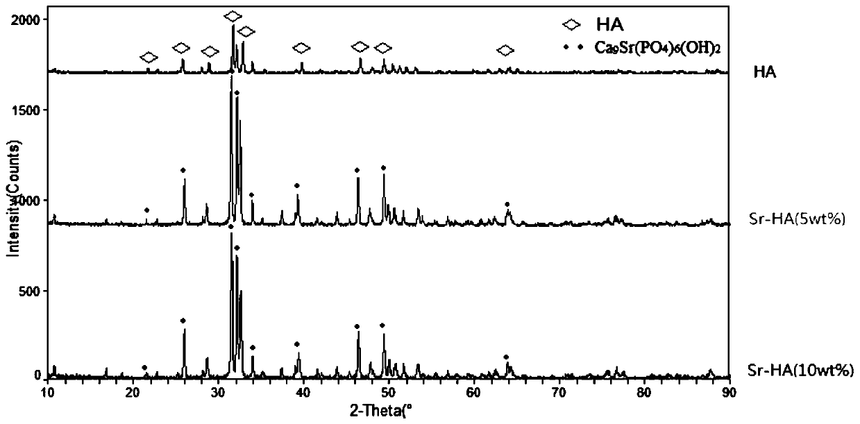 Preparation method of functionally graded porous HA-SR bone filling scaffold with active interlayer