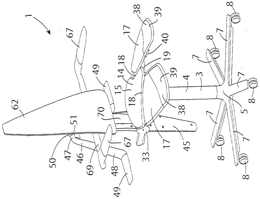 chair with exercise device