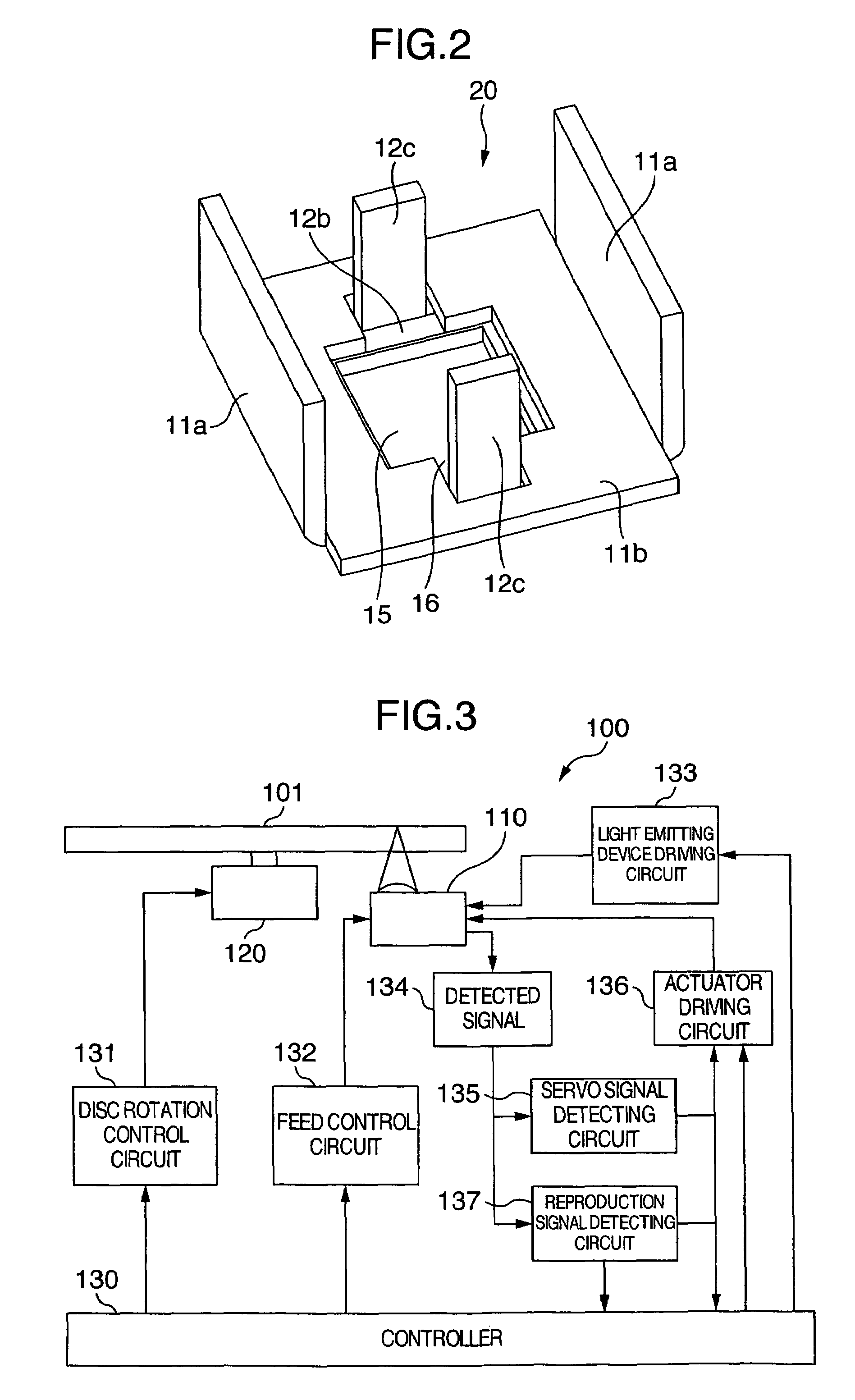 Objective lens driving apparatus and optical disc apparatus