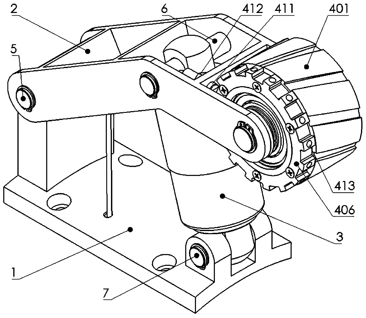 A natural gas pipeline robot support and mileage measuring device