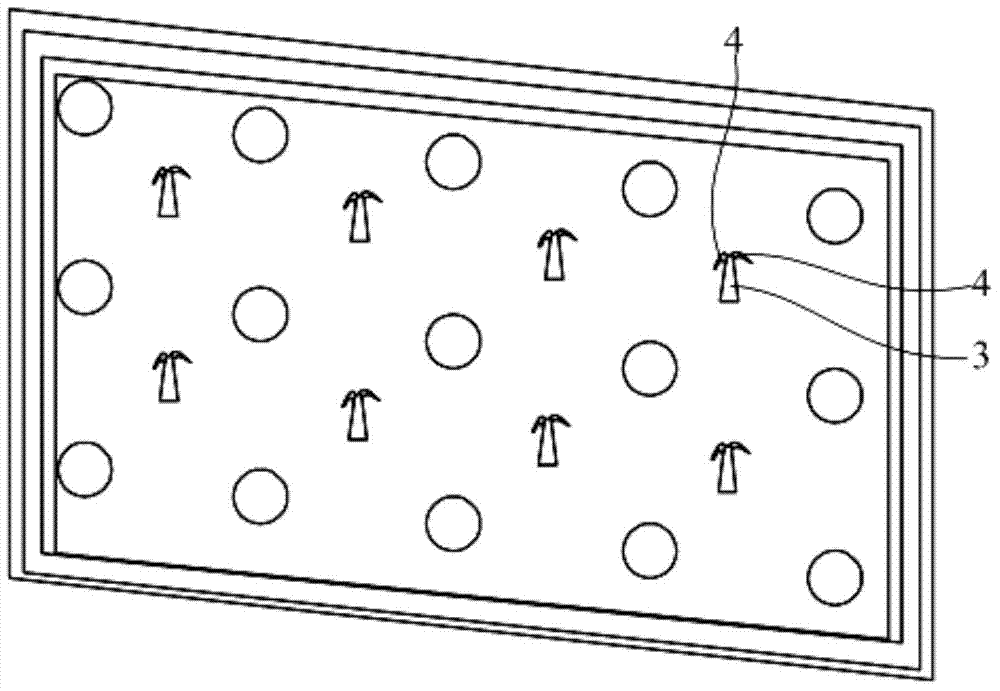 Straight-down backlight source and display device