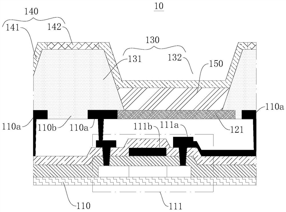 Light-transmitting display module, display panel and production method of light-transmitting display module