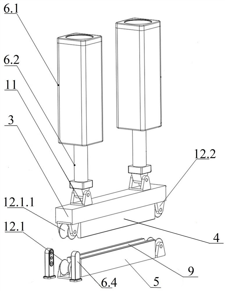 A composite multi-point distributed pressing device and free bending forming method for pipes