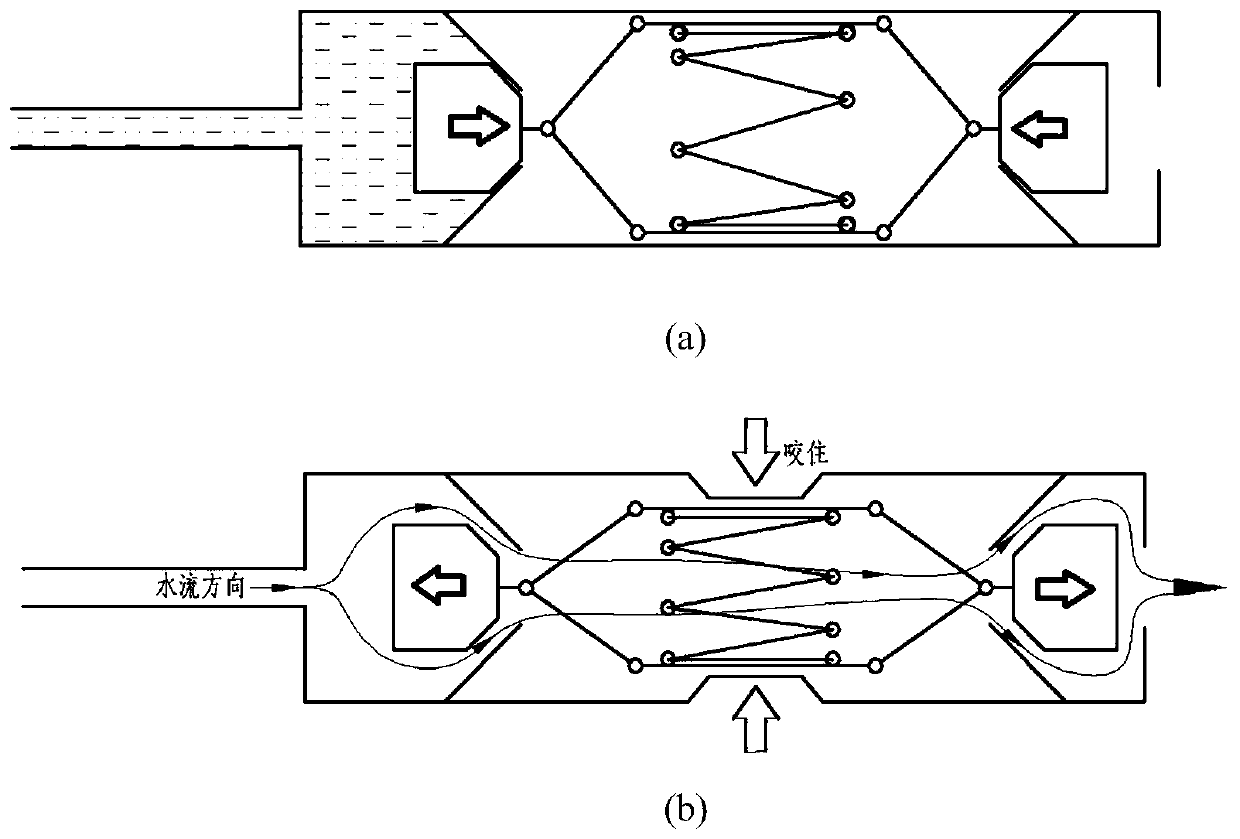 Bidirectional self-sealing drinking water suction nozzle device