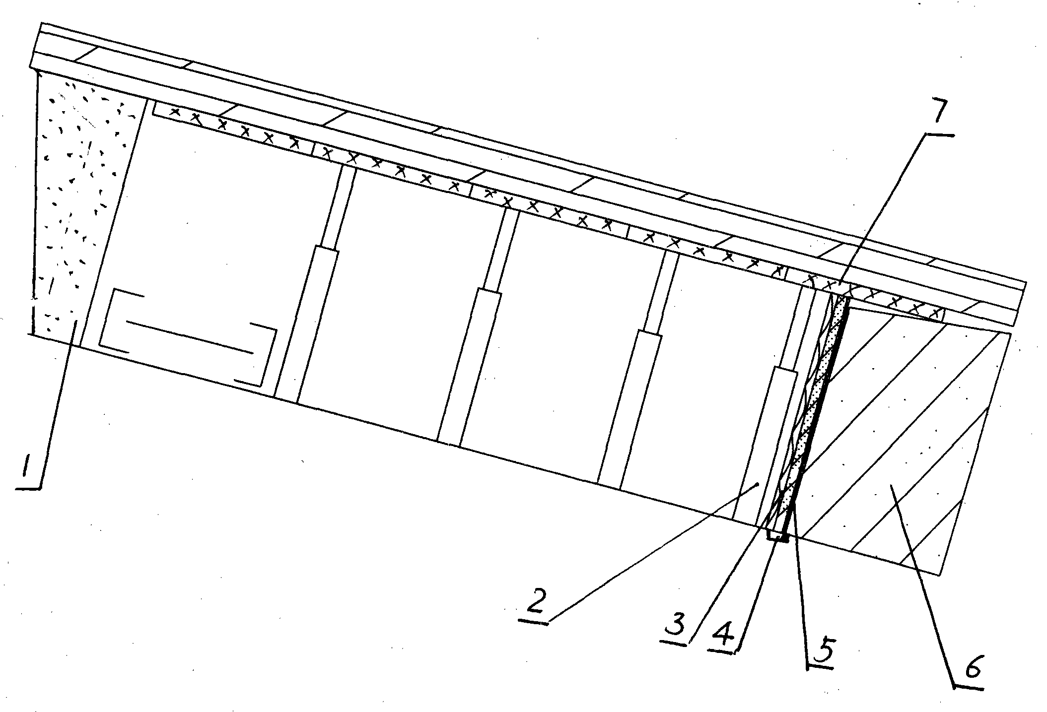 Coal face paste-like filling method and slurry-baffling device