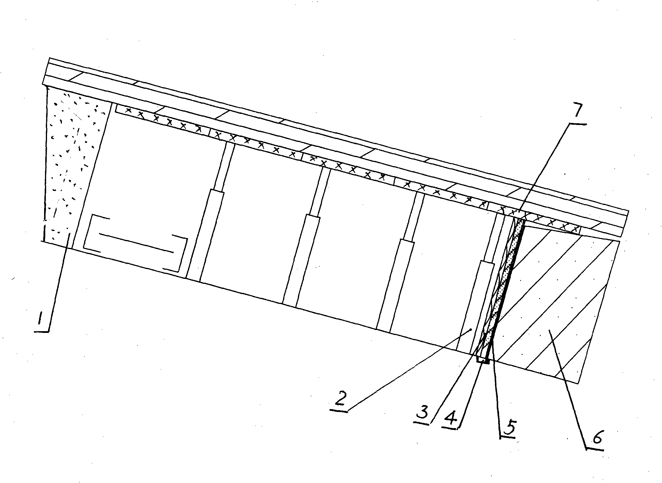 Coal face paste-like filling method and slurry-baffling device