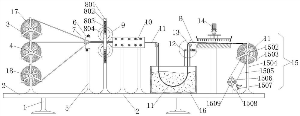 High-elasticity breathable textile material and production and preparation process thereof