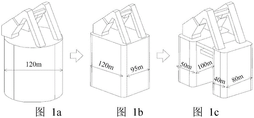 A split caisson plus pile composite anchorage foundation and its construction method