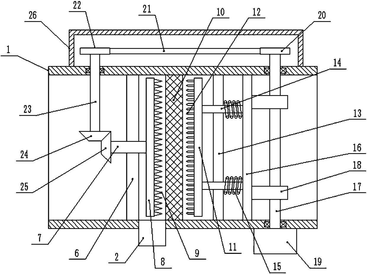 Cam-type dust-removing energy-saving boiler smoke waste heat recovery pipeline