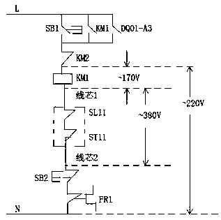 Wharf fire monitor valve control line fault processing method