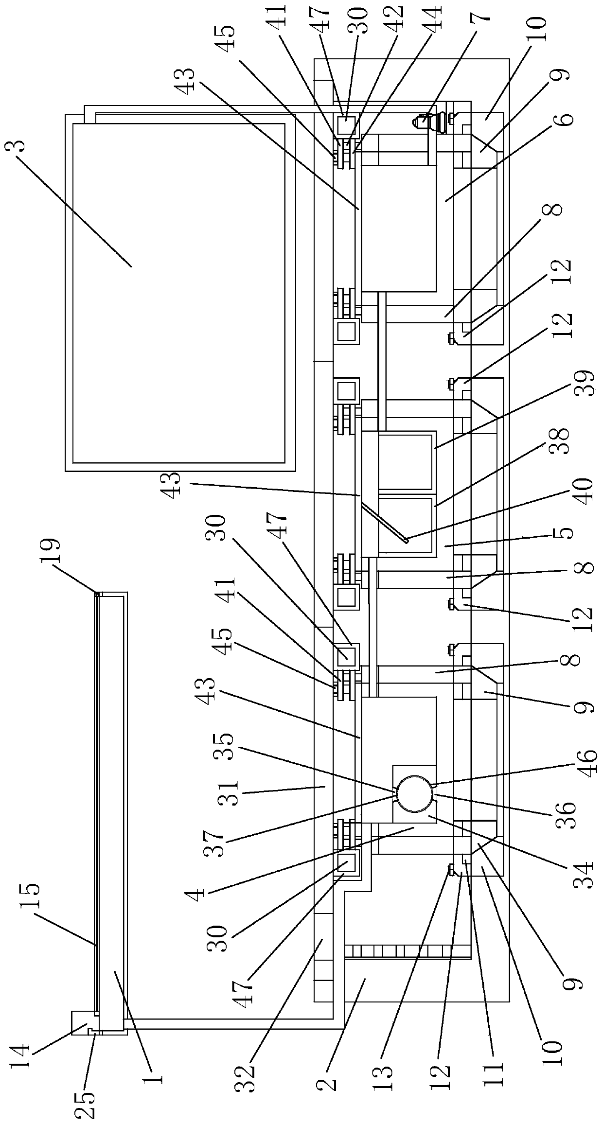 Rainwater collecting system and construction method thereof