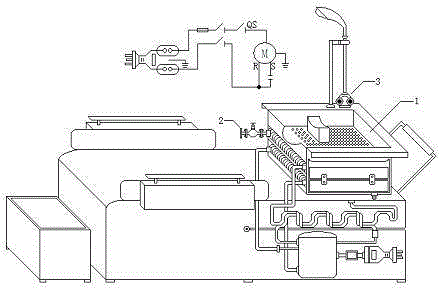 Instant heating type hair washing bed with heat energy back absorption device and manufacturing method thereof