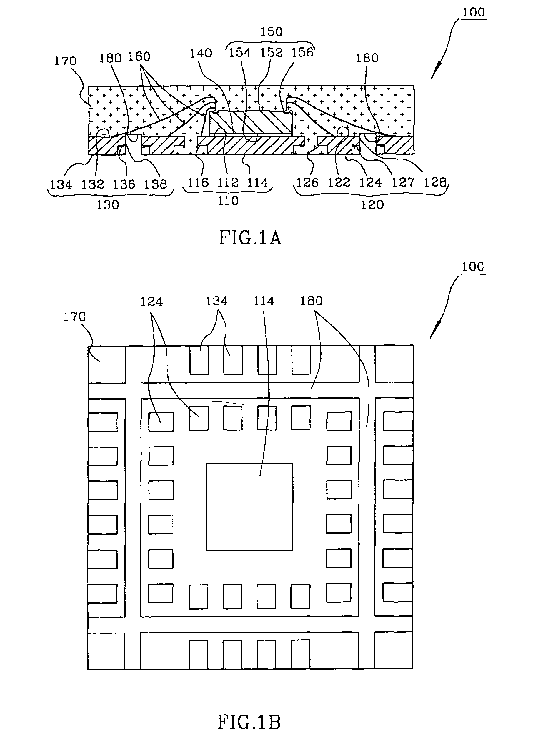 Semiconductor package exhibiting efficient lead placement