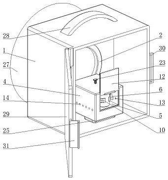 Sperm taking cup storage and fixing device