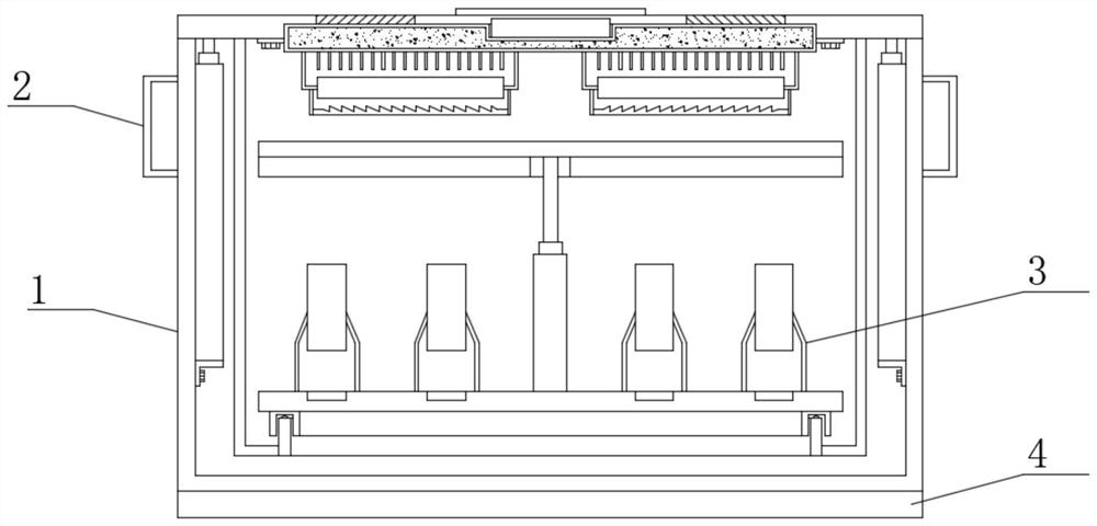 Environment monitoring sample storage device with temperature adjusting function