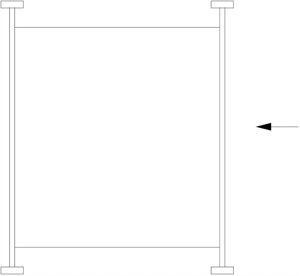 Mine projector no-clean display curtain and installation method thereof