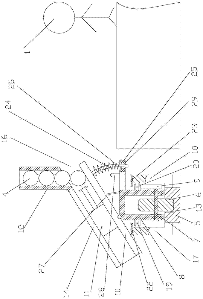 Training device for passing the ball to a football player