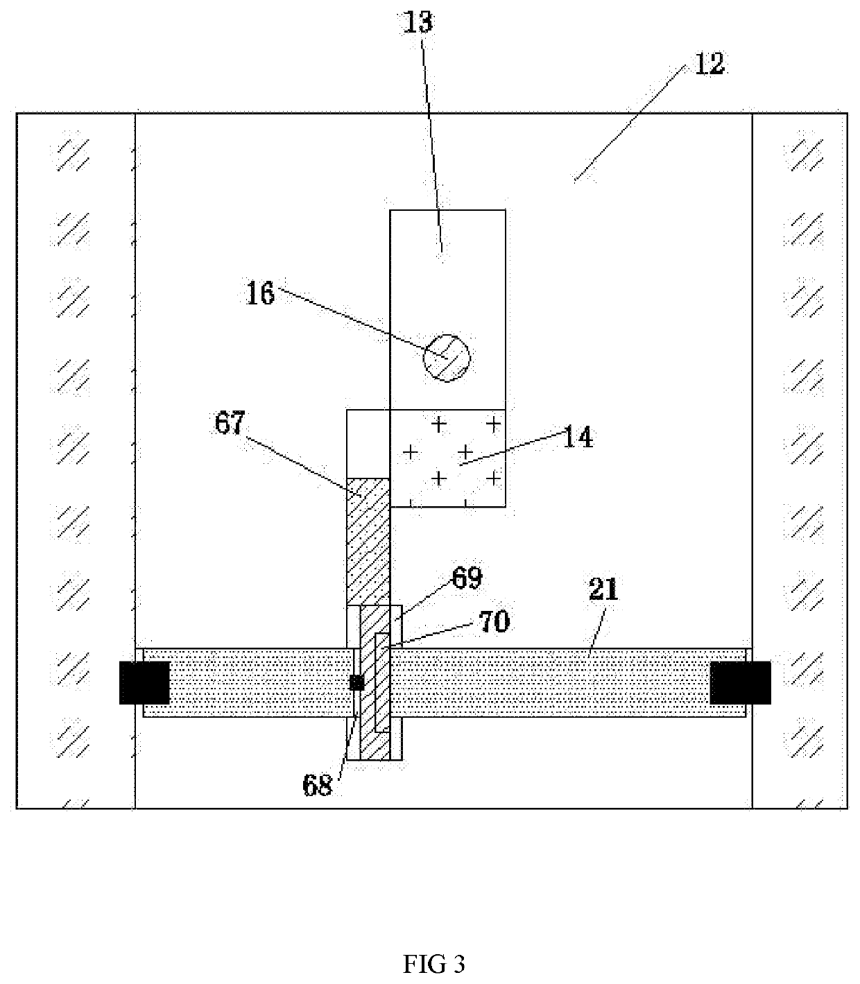 Device for recycling and recycling waste tires