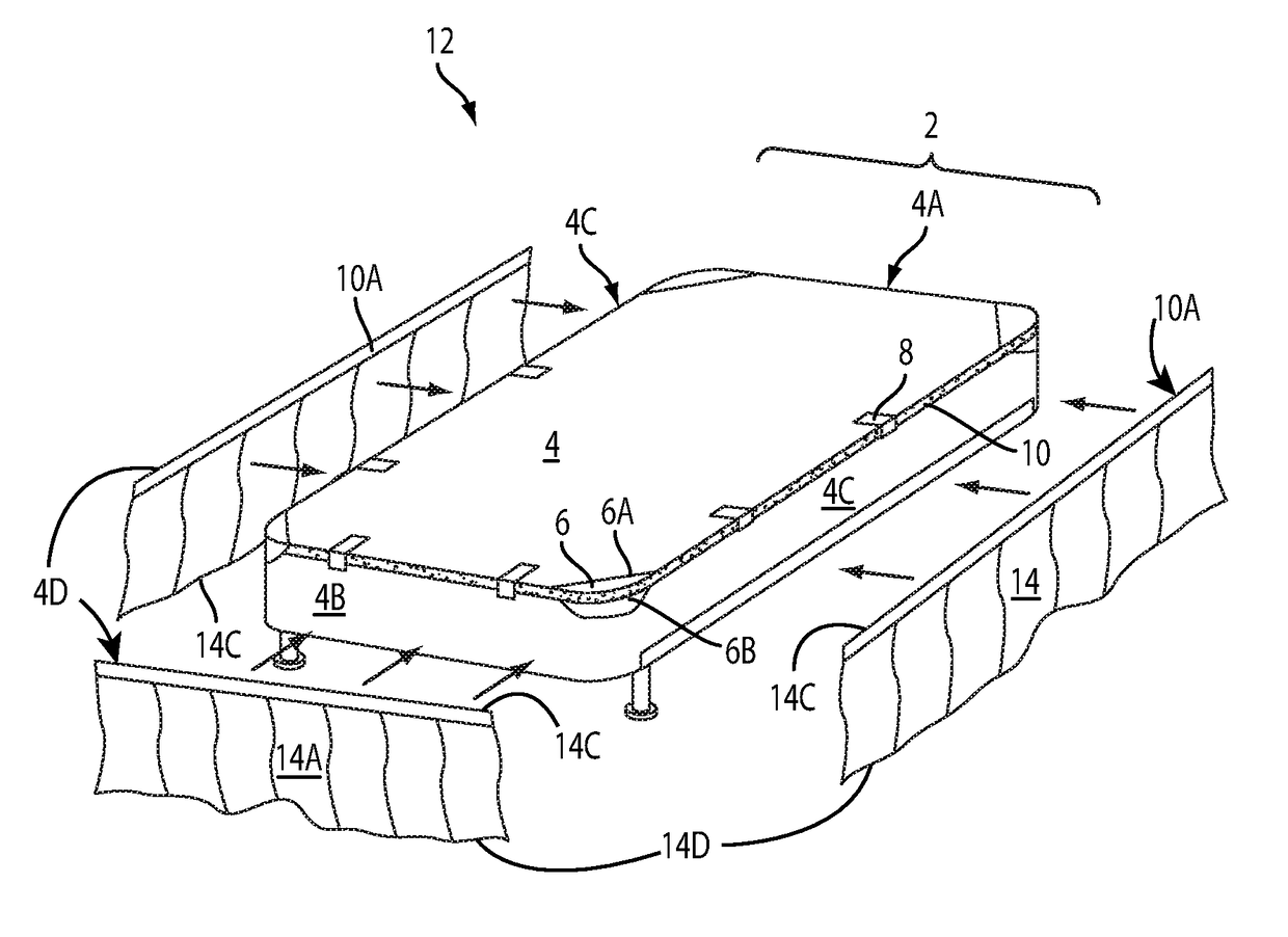 Bed skirt assembly