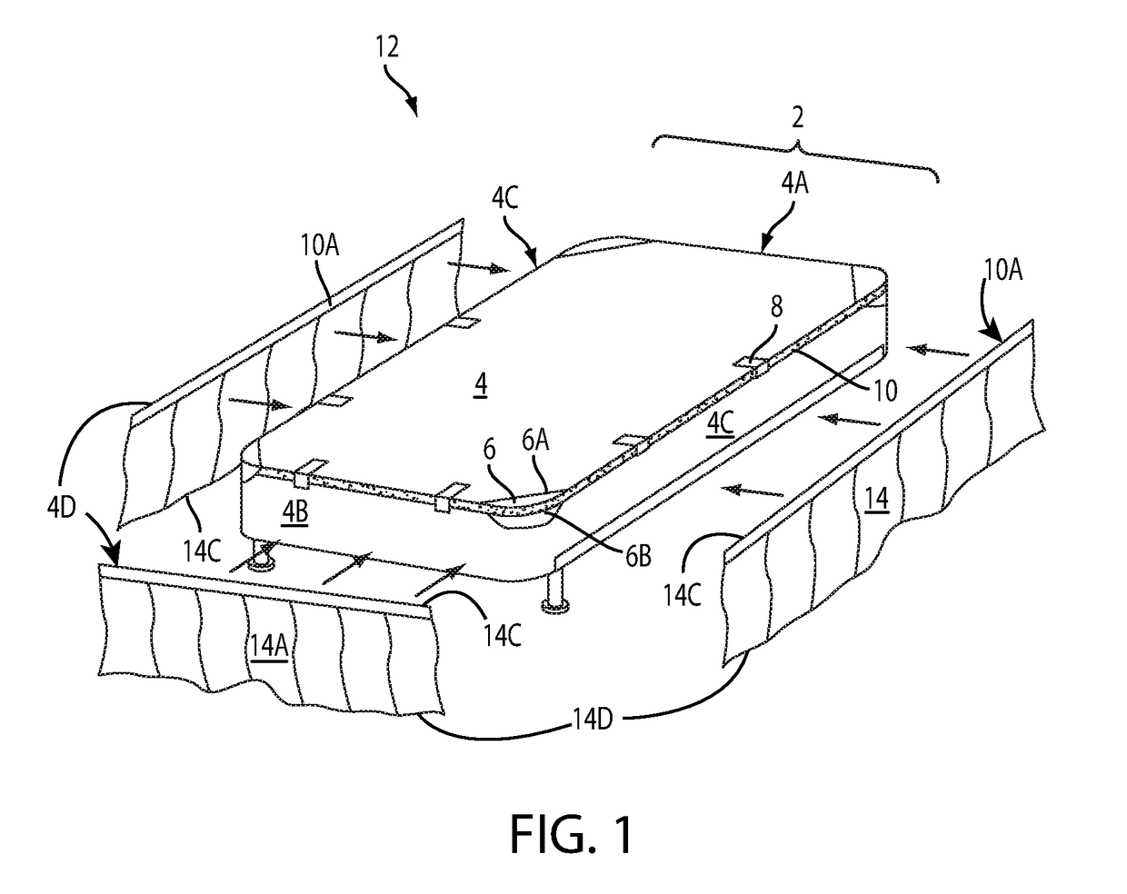 Bed skirt assembly