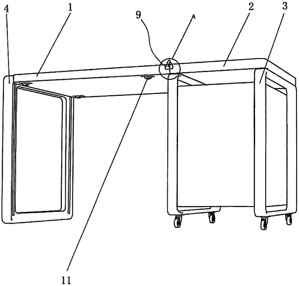 Liftable and adjustable office table