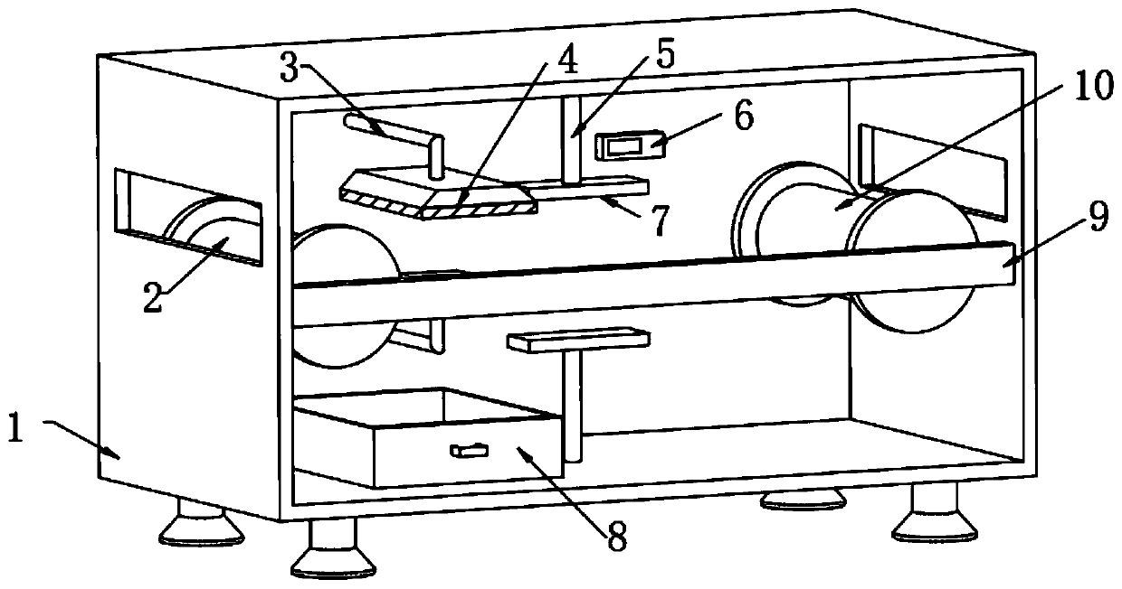 Hot melting device for waste copper foil tape recycling