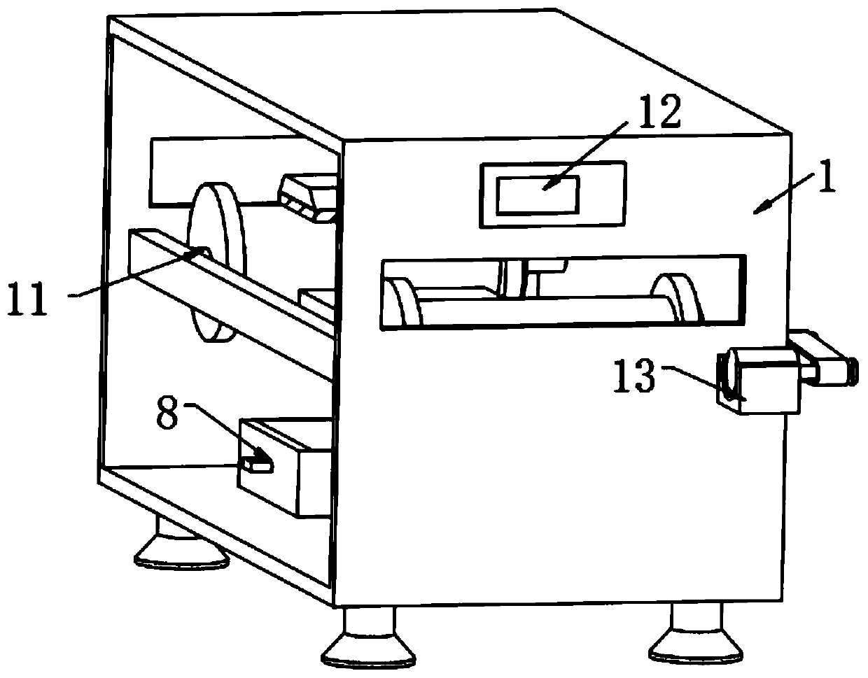 Hot melting device for waste copper foil tape recycling