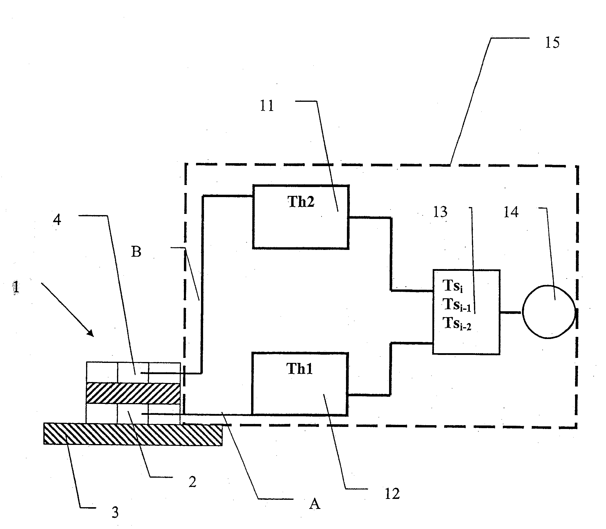 Device and method for measuring the body temperature of a living being