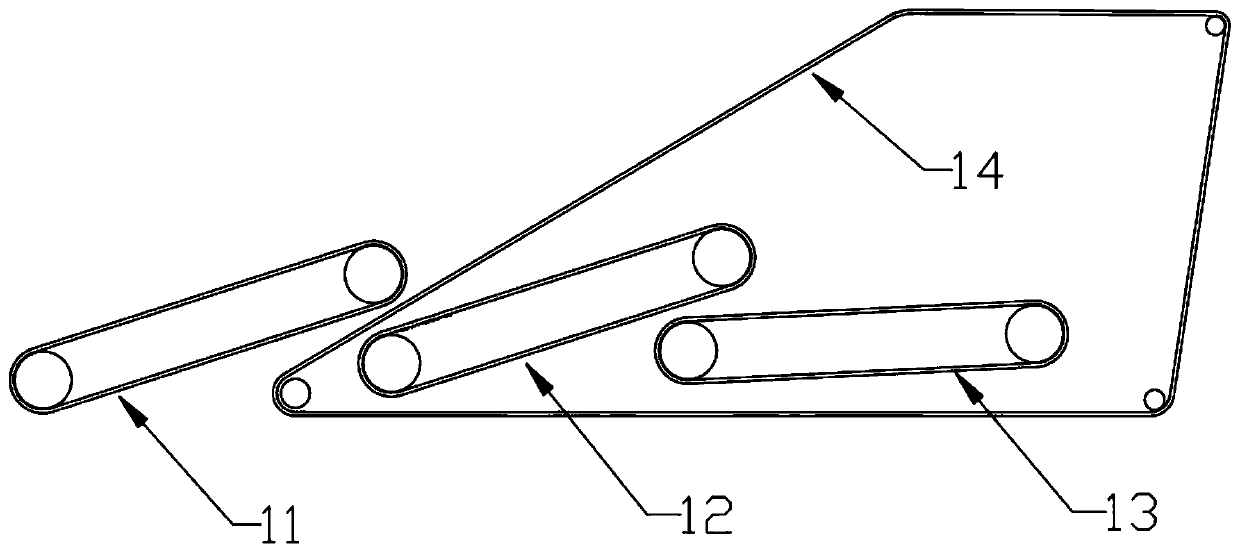 Vibratory mud discharging device for potato harvester